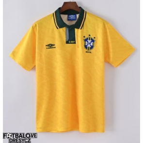 Brazílie 1991-1993 Retro Domácí Dres Krátký Rukáv